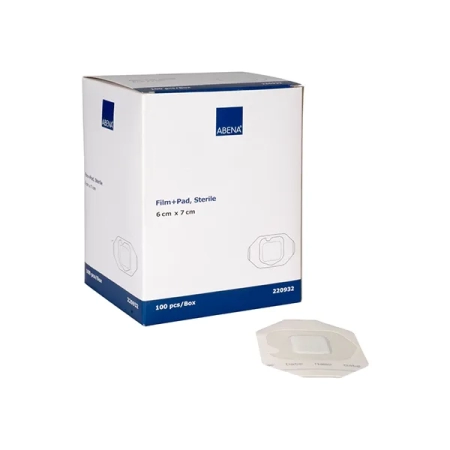 Curi-Med Αυτοκόλλητο αποστειρωμένο επίθεμα Film+Pad, 6x7cm, 100τεμ.