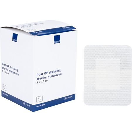 ABENA Αυτοκόλλητο αποστειρωμένο επίθεμα, non woven, 8x10cm, 70τεμ.