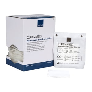 Curi-Med Επιθέματα Non woven, αποστειρωμένα 4ply, 5x5cm 2τεμ.