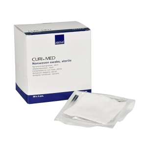 Curi-Med Επιθέματα Non woven, αποστειρωμένα 4ply, 7,5x7,5cm, 2τεμ
