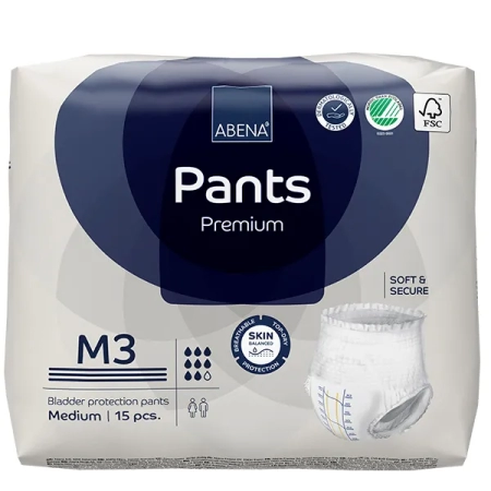 Βρακάκια ABENA Pants M3 Premium, Νύχτας, 15τεμ.