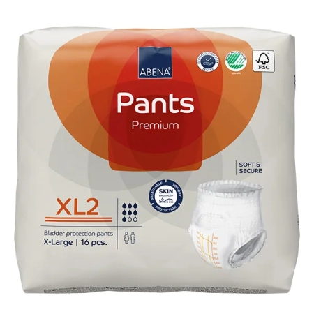 Βρακάκια ABENA Pants XL2 Premium, Νύχτας, 16τεμ.
