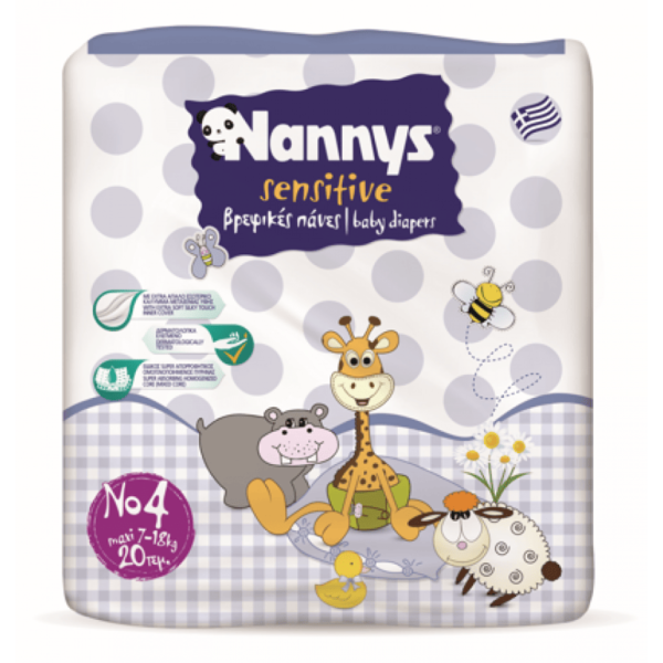 Nannys Baby Diapers No4 Maxi 7-18Kg 20pcs