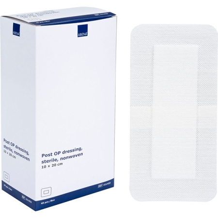 ABENA Αυτοκόλλητο αποστειρωμένο επίθεμα, non woven, 10x20cm, 40τεμ.
