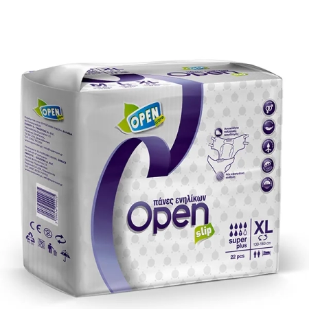 Πάνες Ενηλίκων Open Slip Νύχτας Super Plus XLarge 22τεμ.