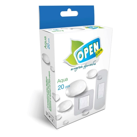 Αυτοκόλλητα Επιθέματα Open Care Aqua 2 μεγέθη, 20τεμ.