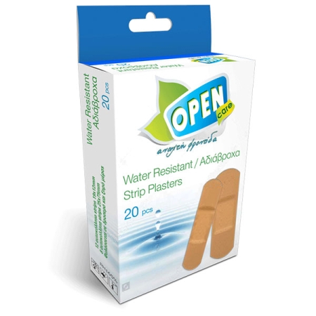 Αυτοκόλλητα Επιθέματα Open Care, Αδιάβροχα, 2 μεγέθη 20τεμ.