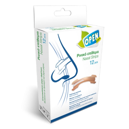 Αυτοκόλλητα-Επιθέματα-Μύτης-Open-Care-Antisnoring-12τεμ.