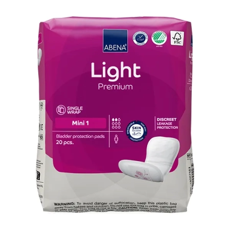 Σερβιέτες ABENA Light, Mini No1 Premium, 20τεμ.