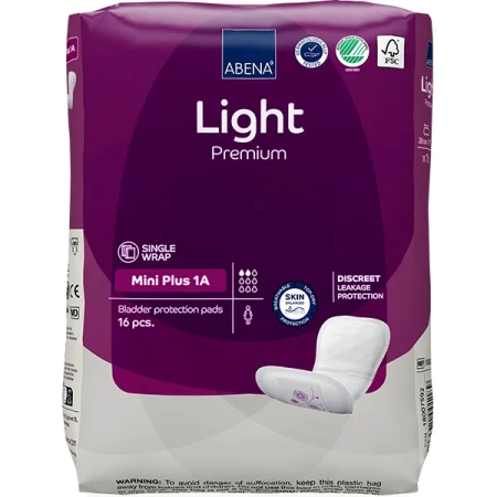 Σερβιέτες ABENA Light Mini Plus No1A, Premium, 16τεμ.