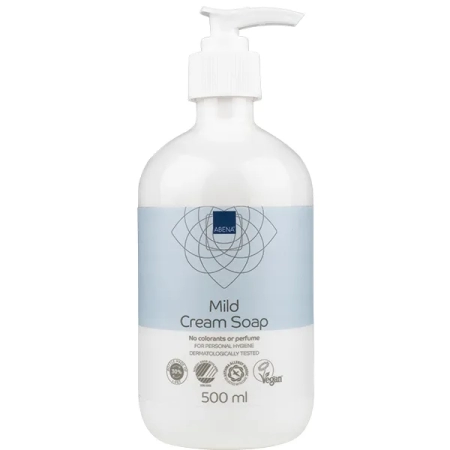 ABENA Mild Cream Soap, χωρίς χρωστικές, χωρίς άρωμα, 500ml