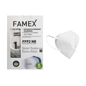 Μάσκα προσώπου FFP2 Famex 1/1 λευκή