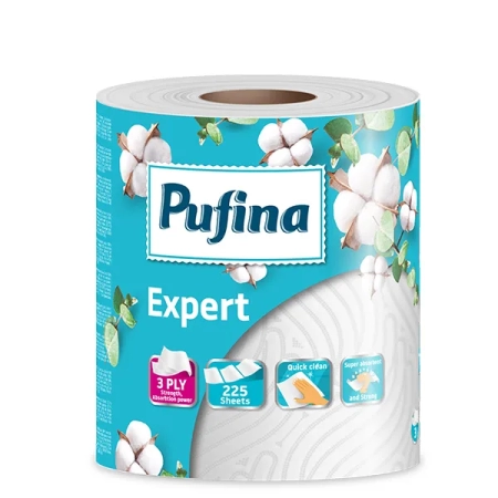 Χαρτί Κουζίνας Pufina Expert 3φ. 630gr