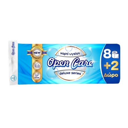 Open Care Deluxe Toilet Paper, 4ply 120gr, 10rolls