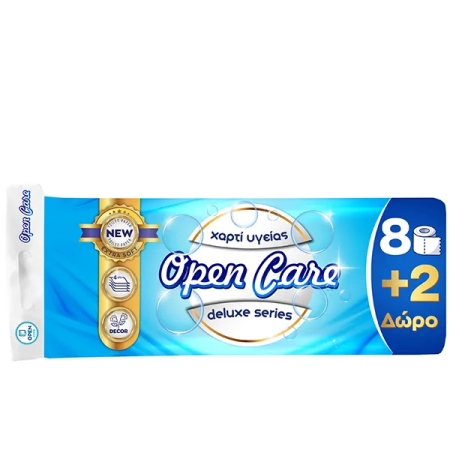 Χαρτί Υγείας Open Care deluxe, 4φ 120gr 10άρι