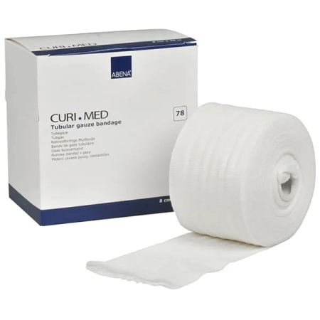 Curi-Med Σωληνοειδής επίδεσμος γάζας Β, 100% viscose, 8cmx20m, 1τεμ.