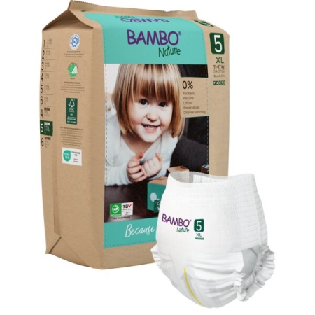 Πάνες Βρακάκι Bambo Nature No5 (11-17kg) Χάρτινη Συσκευασία 19τεμ.