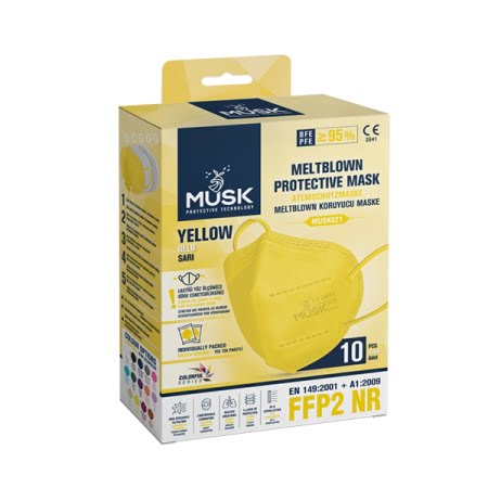 Musk FFP2 Face Mask 1/1 Yellow