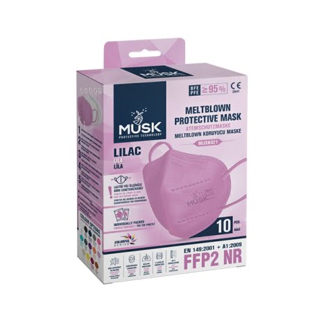 Musk FFP2 Face Mask 1/1 Lilac