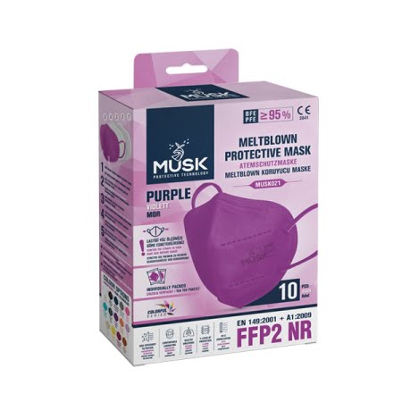 Musk FFP2 Face Mask 1/1 Purple