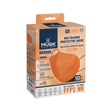 Musk FFP2 Face Mask 1/1 Orange