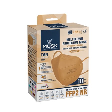 Musk FFP2 Face Mask 1/1 Tan