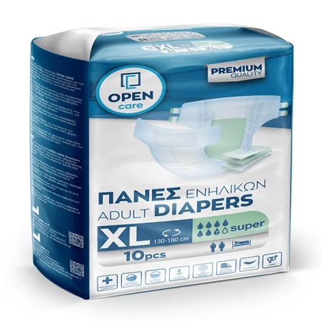 Πάνες Ενηλίκων Open Care, Super, XLarge, 10τεμ.