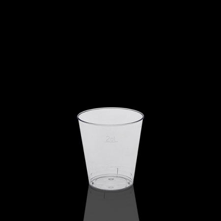 Ποτήρι σφηνάκι Abena 2-3cl, PS, διάφανο, 50τεμ.