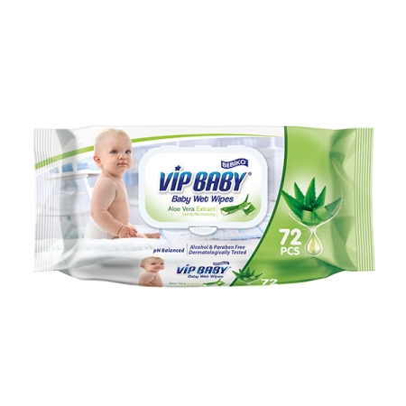 Bebiko VIP Wet Wipes with Lid, 72pcs