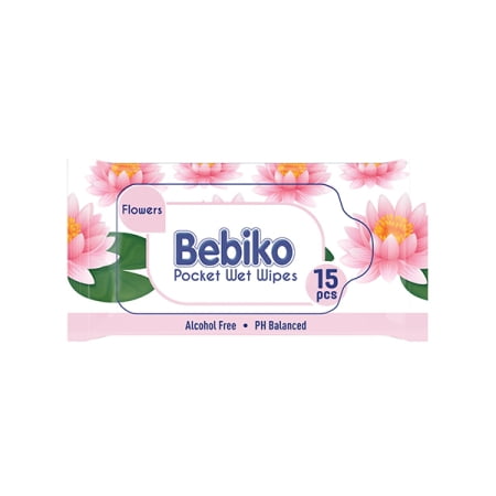 Υγρομάντηλα-Bebiko-Pocket-flower-Lotus-15τεμ