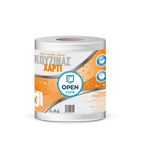 Χαρτί Κουζίνας Open Care, λευκό, 300gr