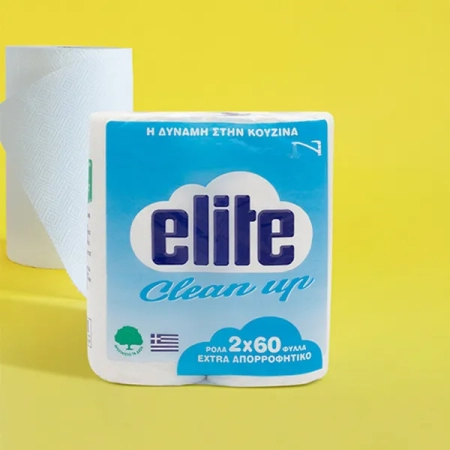 Χαρτί Κουζίνας Elite Clean Up 2φ. 110gr 2πλό