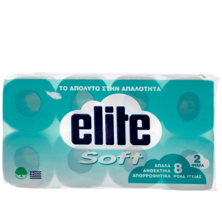 Χαρτί Υγείας Elite Soft, γκοφρέ 2φ. 63gr 8άρι