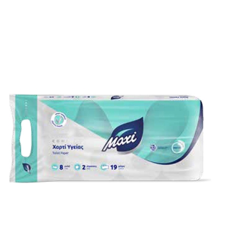 Maxi Toilet Paper, 2ply 65gr, 8rolls