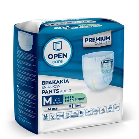 Βρακάκι Ενηλίκων Open Care Medium 14τεμ.