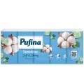 Χαρτομάντηλα Pufina Sensitive 3φ., 10τεμ.x10συσκ.