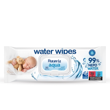 Pezzeta AQUA Μωρομάντηλα με καπάκι 50τεμ.