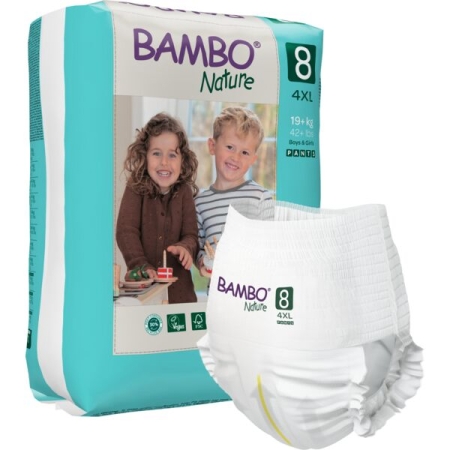 Βρεφικές Πάνες Βρακάκι Bambo Nature Νο8 20+kg 16τεμ.