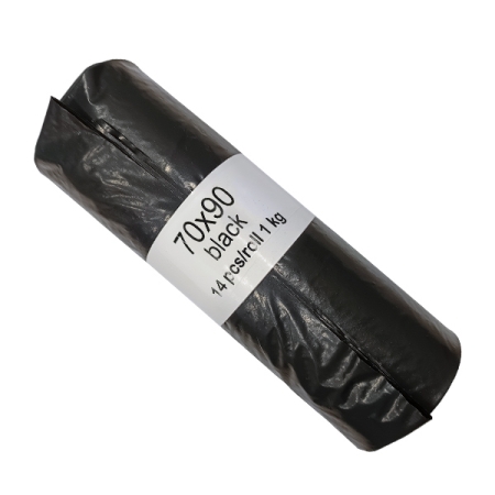 Σακούλες απορριμμάτων σε ρολό 70*90 62microns, 1Kg, 14τεμ.