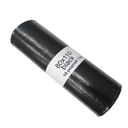 Σακούλες απορριμμάτων σε ρολό 80x110cm, 62microns, 1Kg, 10τεμ.