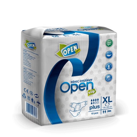 Πάνες Ενηλίκων OPEN Slip XLarge, 10τεμ.