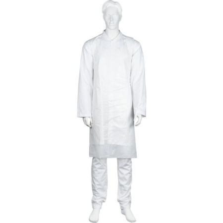 Ποδιά ABENA LDPE  18 micron, μιας χρήσης, λευκή