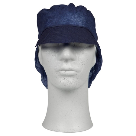 Καπελάκι Snood Cap ABENA Classic με γείσο και δίχτυ για τα μαλλιά μπλε, L, 100τεμ.