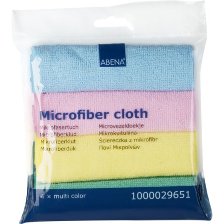 Πανάκια microfibra ABENA (χρώματα) σετ 4τεμ.