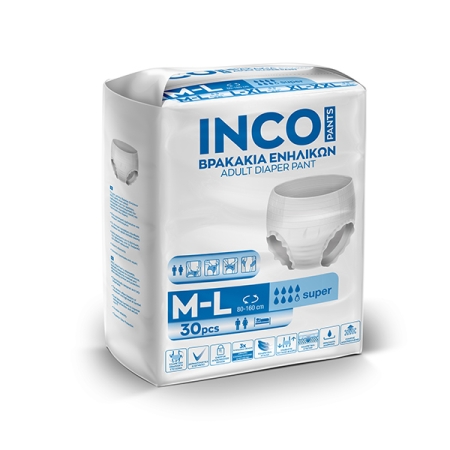 Βρακάκι Ενηλίκων INCO Pants (Medium - Large) 30τεμ.