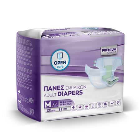 Πάνες Ενηλίκων Open Care Super Plus Medium 20τεμ.
