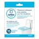 Open Care Disposable Plastic Toilet Seat Cover, 15 pieces.