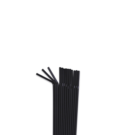 Καλαμάκια Φραπέ σπαστά επαναχρησιμοποιούμενα μαύρα 1/1 1000τεμ.